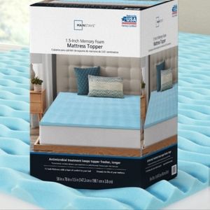 Memory Foam Mattress Topper 1.5in Queen